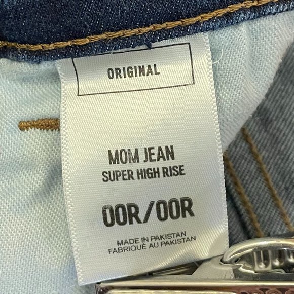 Express super high rise mom jean size 00r - Picture 3 of 4